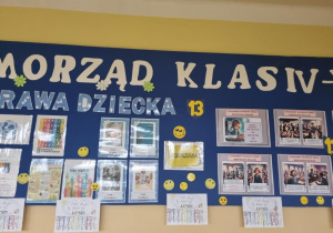Dzień Uśmiechu-tablica Samorządu Uczniowskiego