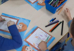 kolorowanki i inne prace dzieci z przedszkola, z grupy RYBKI pozyskane z UNICEF