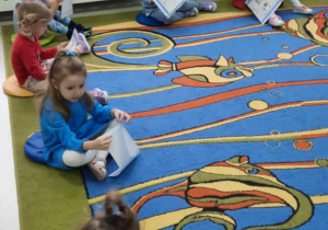 kolorowanki i inne prace dzieci z przedszkola, z grupy RYBKI pozyskane z UNICEF