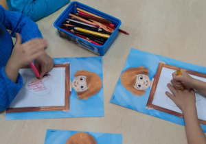 kolorowanki i inne prace dzieci z przedszkola, z grupy RYBKI pozyskane z UNICEF