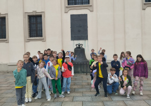 Uczniowie podczas zwiedzania