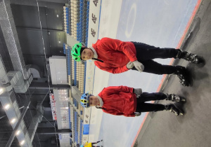 Nasi uczniowie Michał i Łukasz Godzik przygotowują się do zawodów